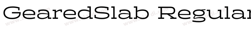 GearedSlab Regular字体转换